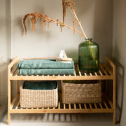 Set of 3 natural fiber storage baskets