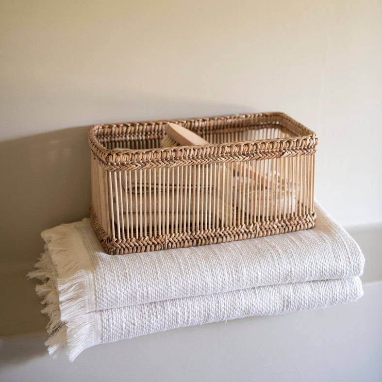 Cesta multiusos de ratán
