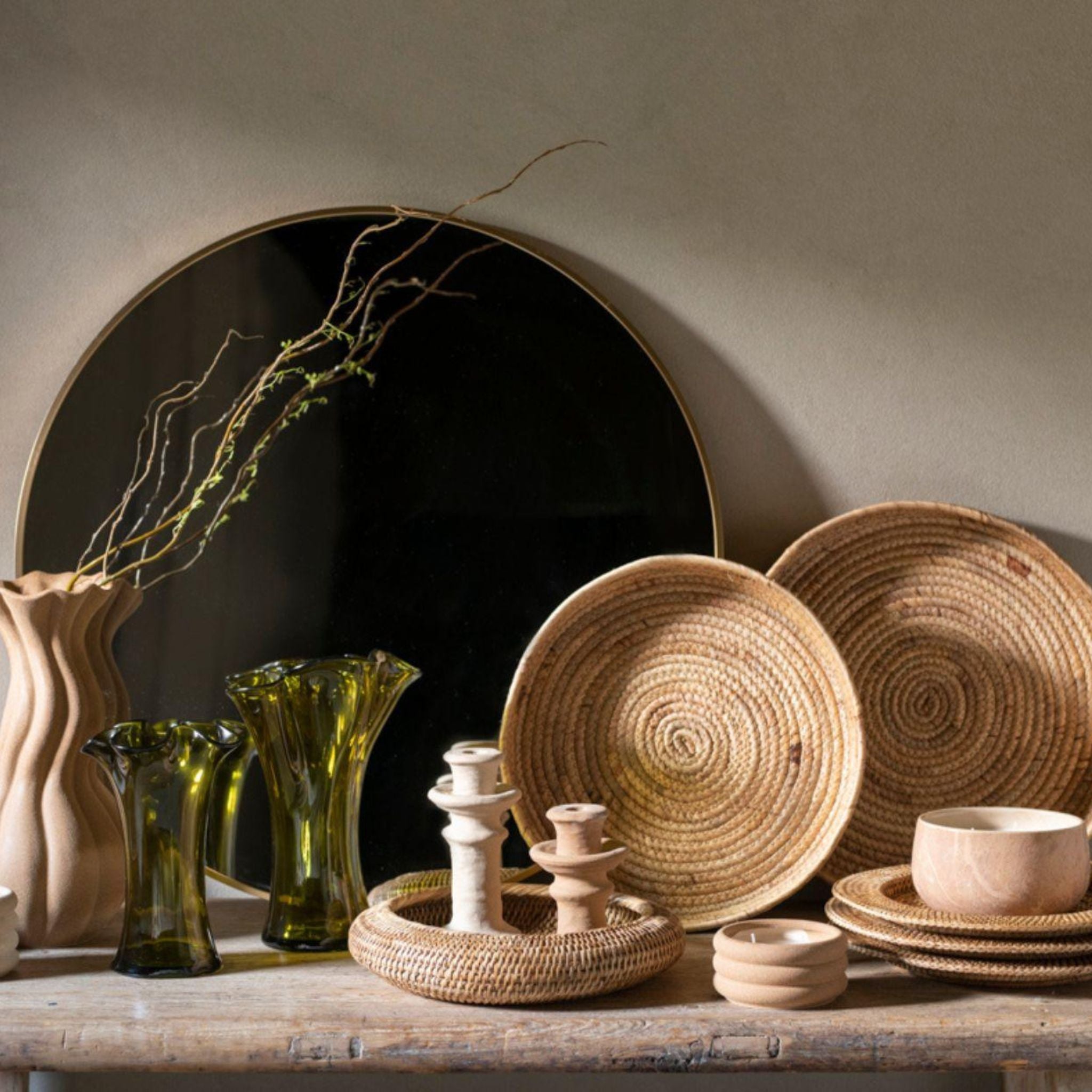 Rattan centerpiece
