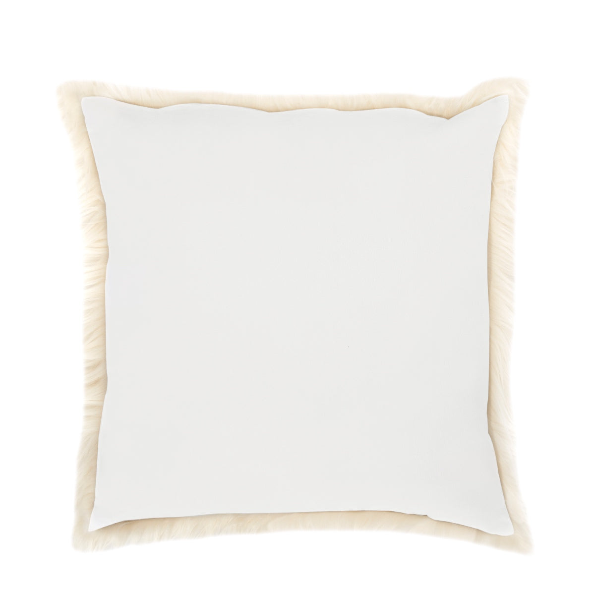 Cojín de pelo blanco Mongolian 50x50