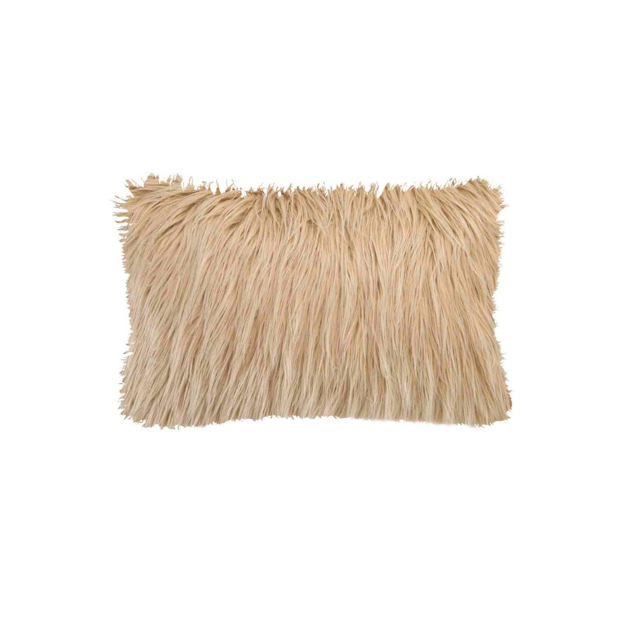 Cojín decorativo de pelo beige 40x60
