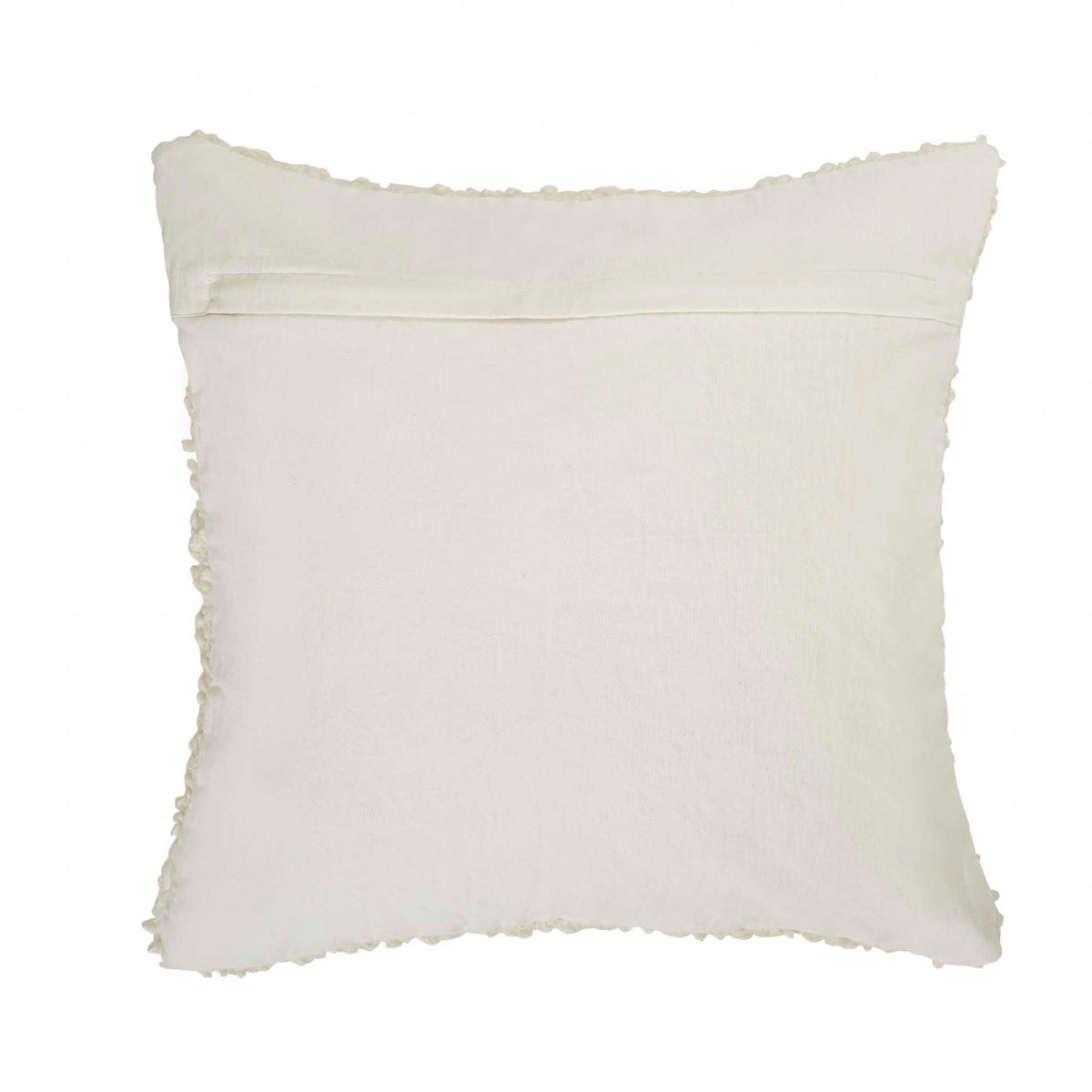 Cojín cuadrado de blouclé blanco 50x50