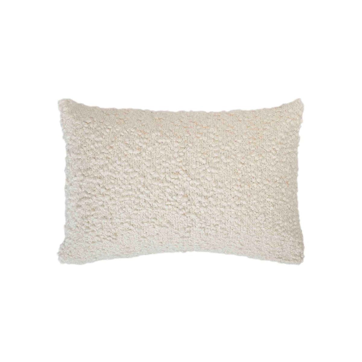 Cojín decorativo de blouclé blanco 40x60