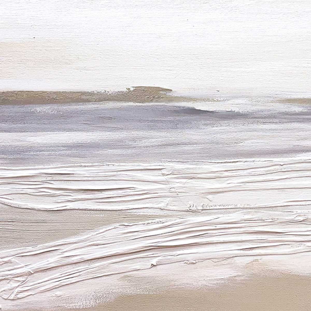 Detalle cuadro abstracto paisaje playa