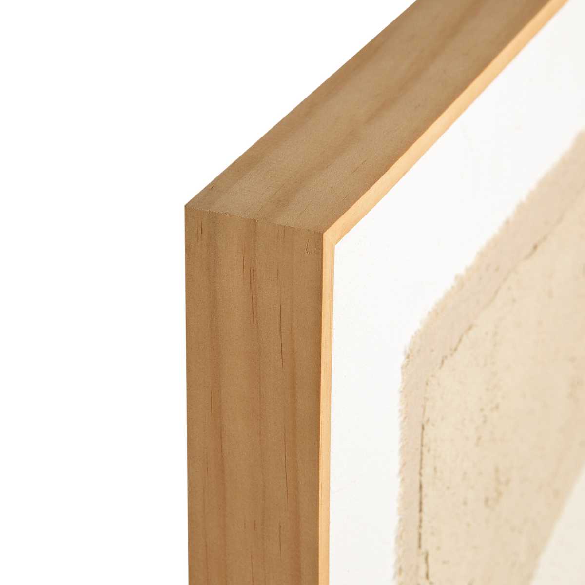 Marco madera de cuadro abstracto playa