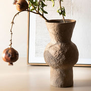 Jarrón de cerámica gres con fruta