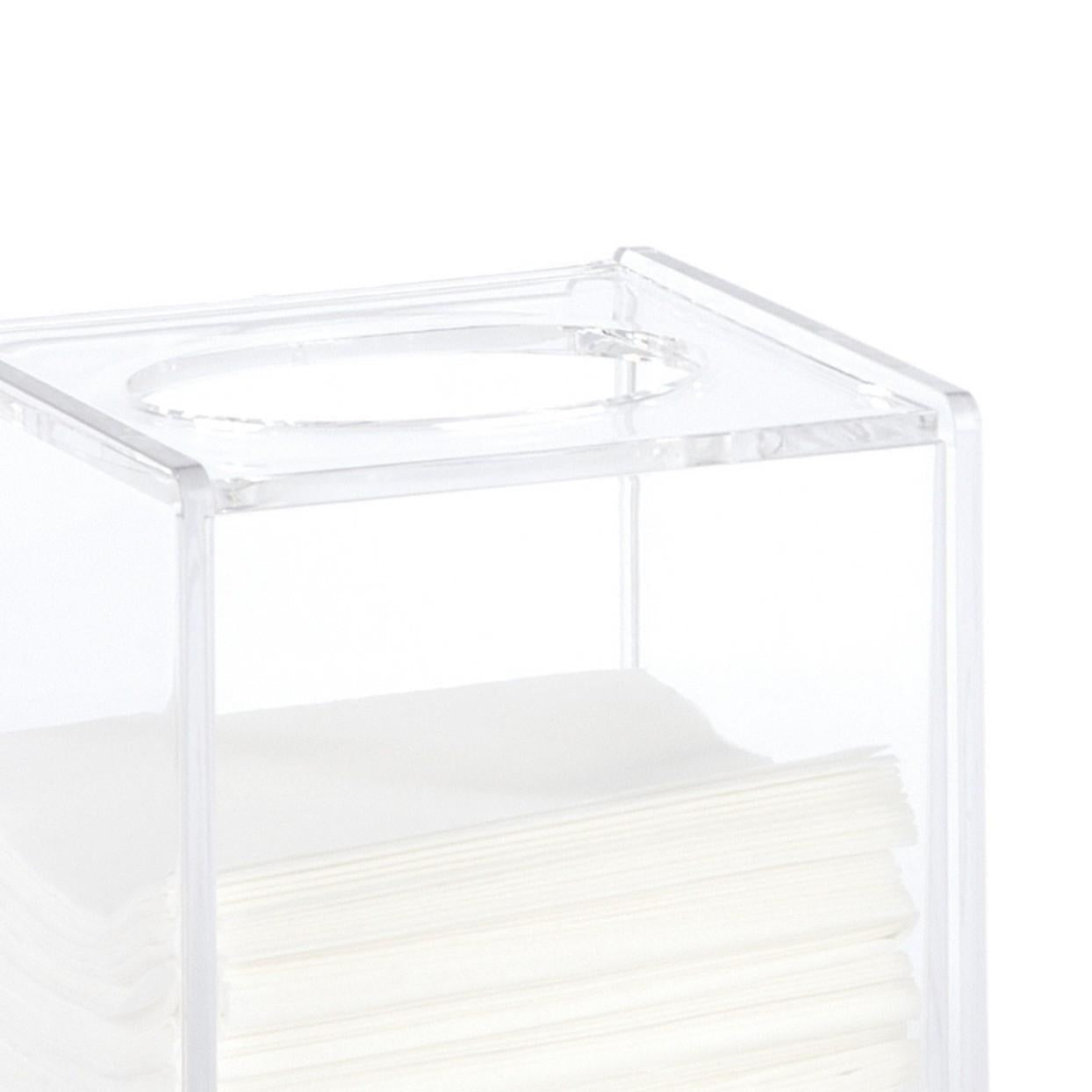 Caja para pañuelos de plástico transparente