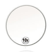 Round mirror with 10x magnification and suction cup, 15 cm