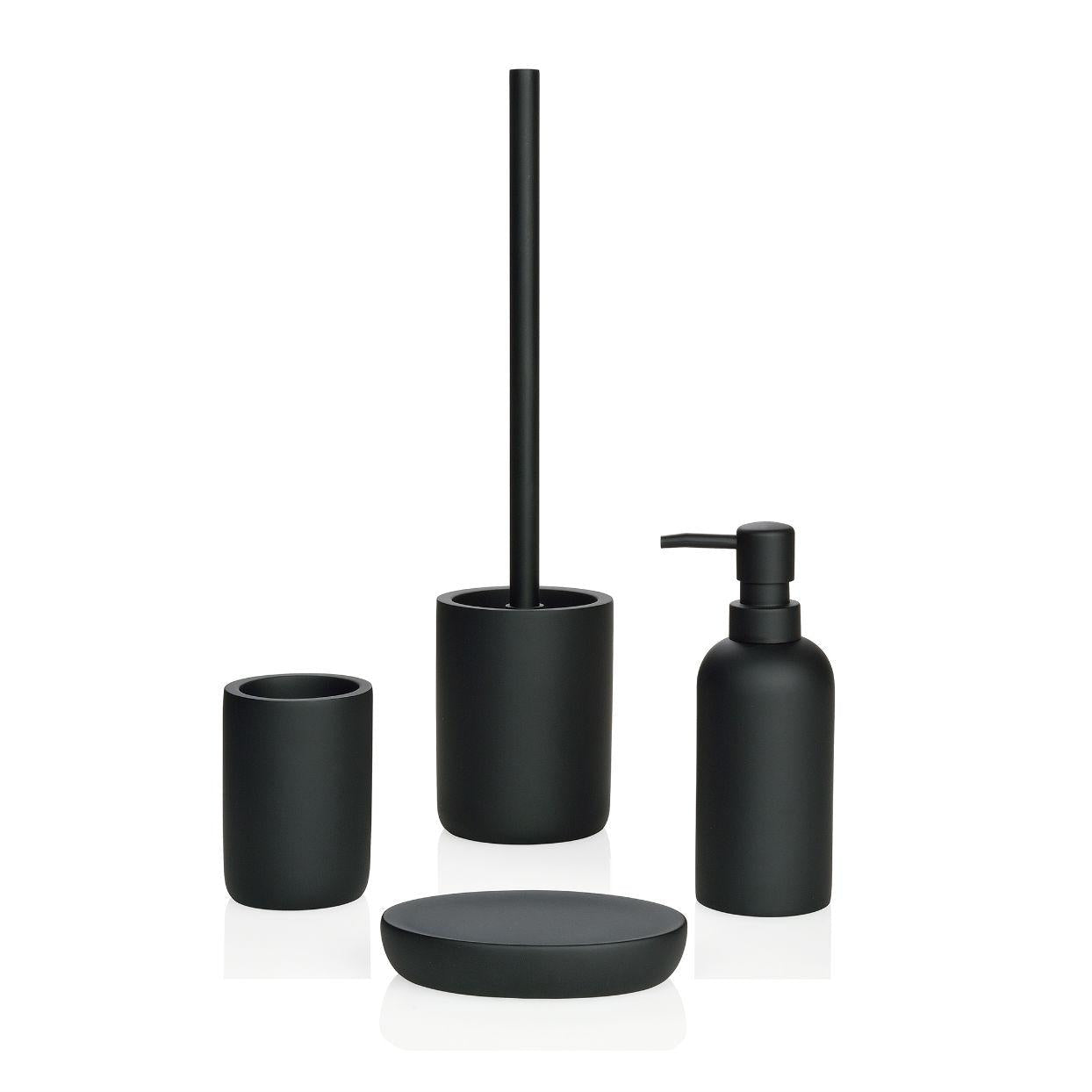 Dispensador de baño de resina negro
