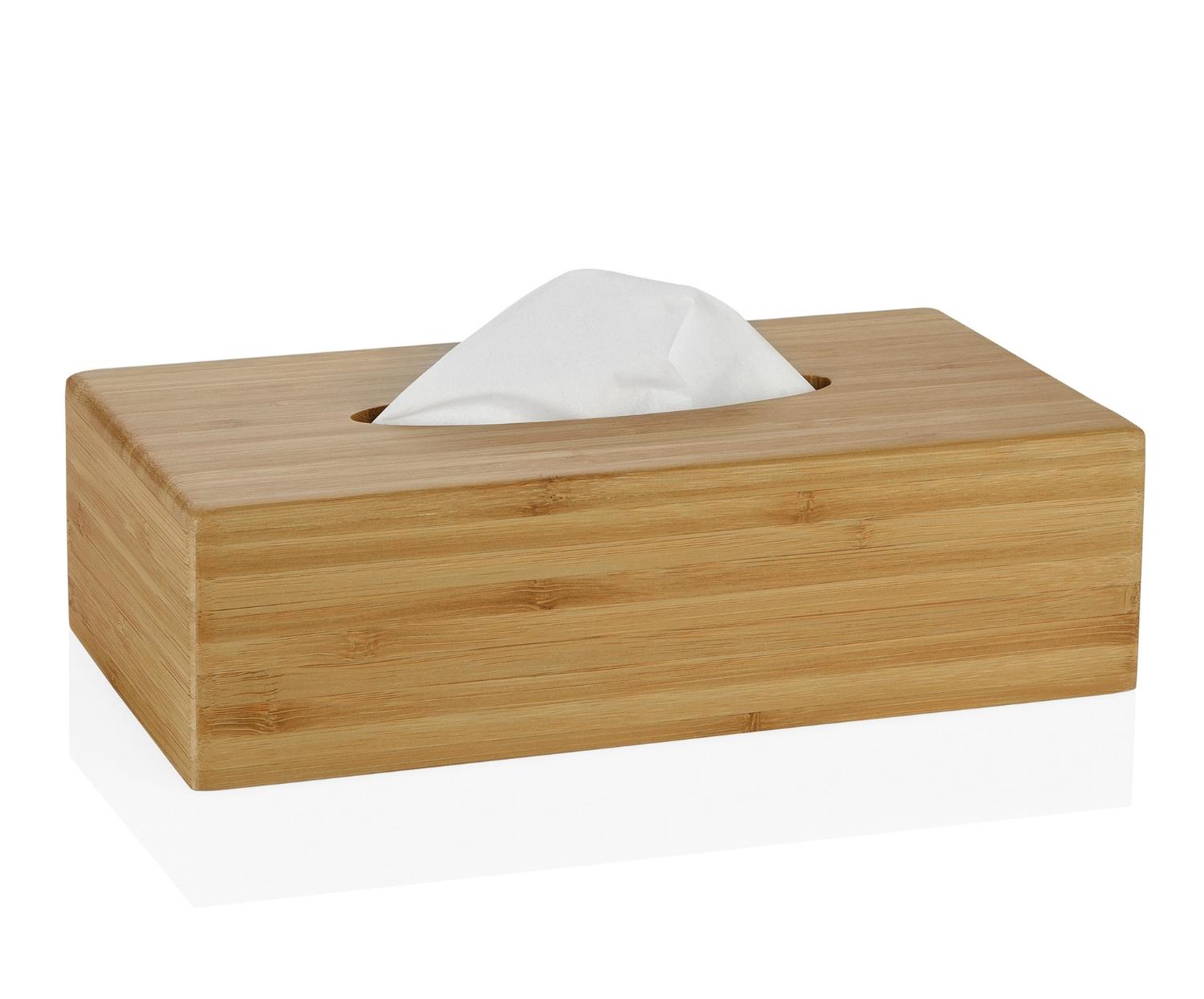Bamboo tissue box