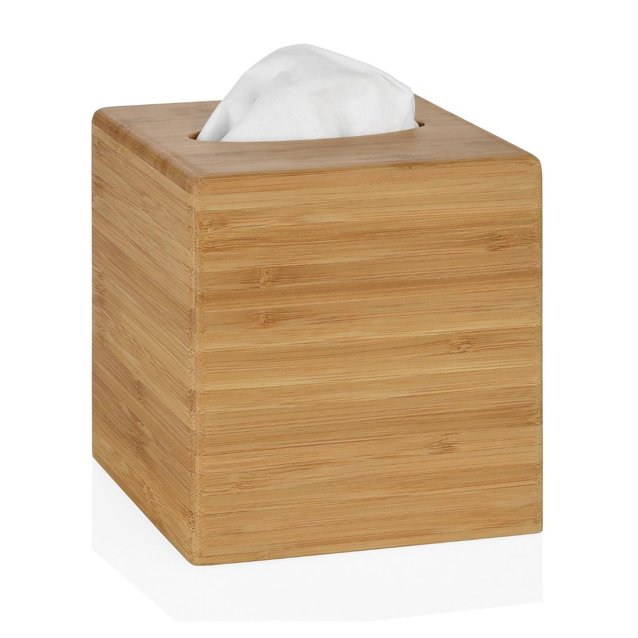 Brown bamboo tissue box