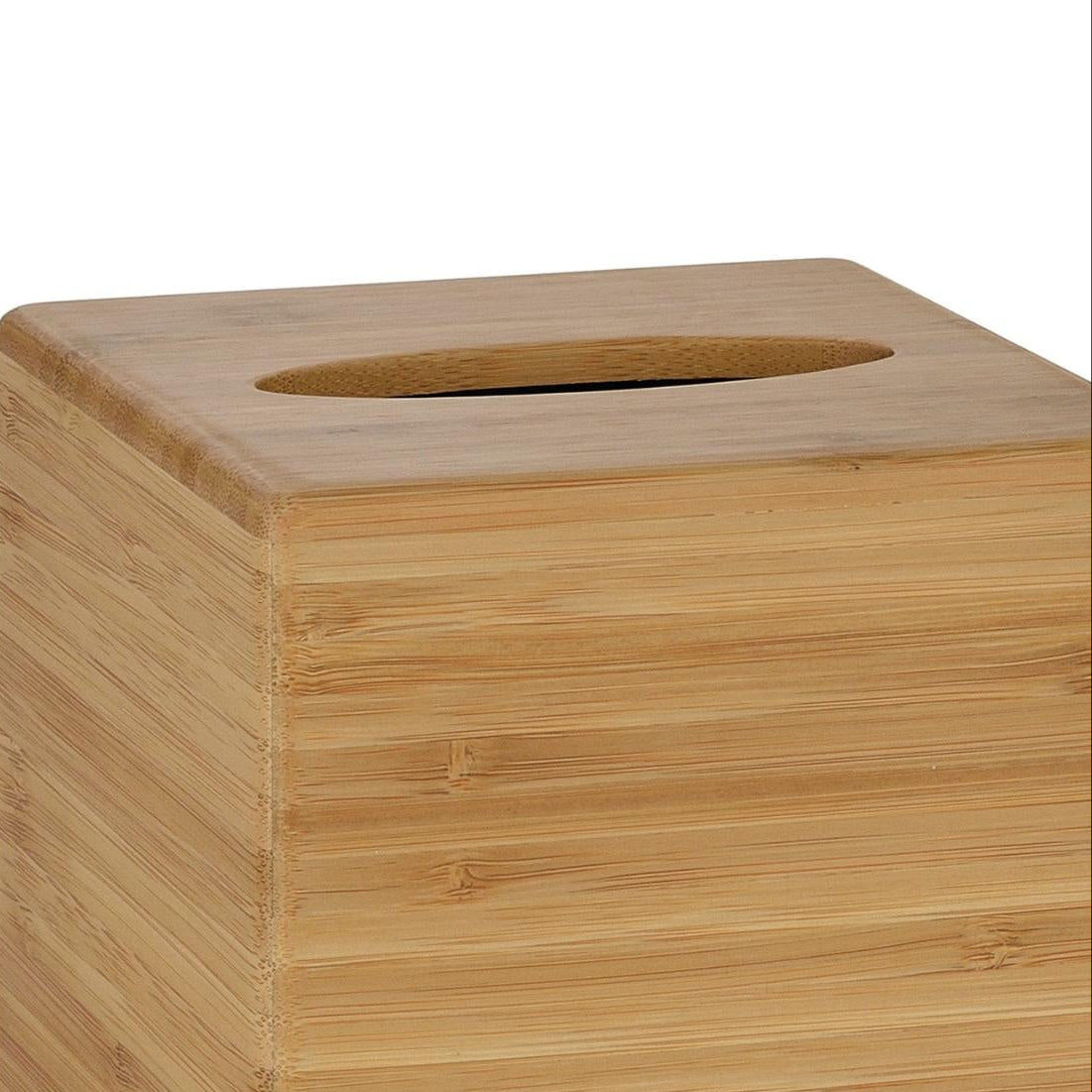 Caja para pañuelos de bambú marrón