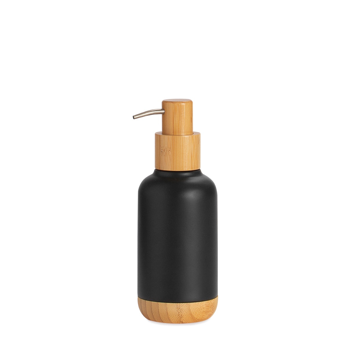 Dispensador de baño de bambú nórdico negro