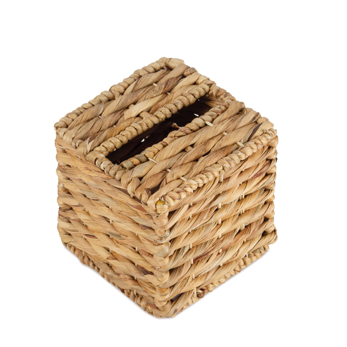 Square natural fiber tissue box