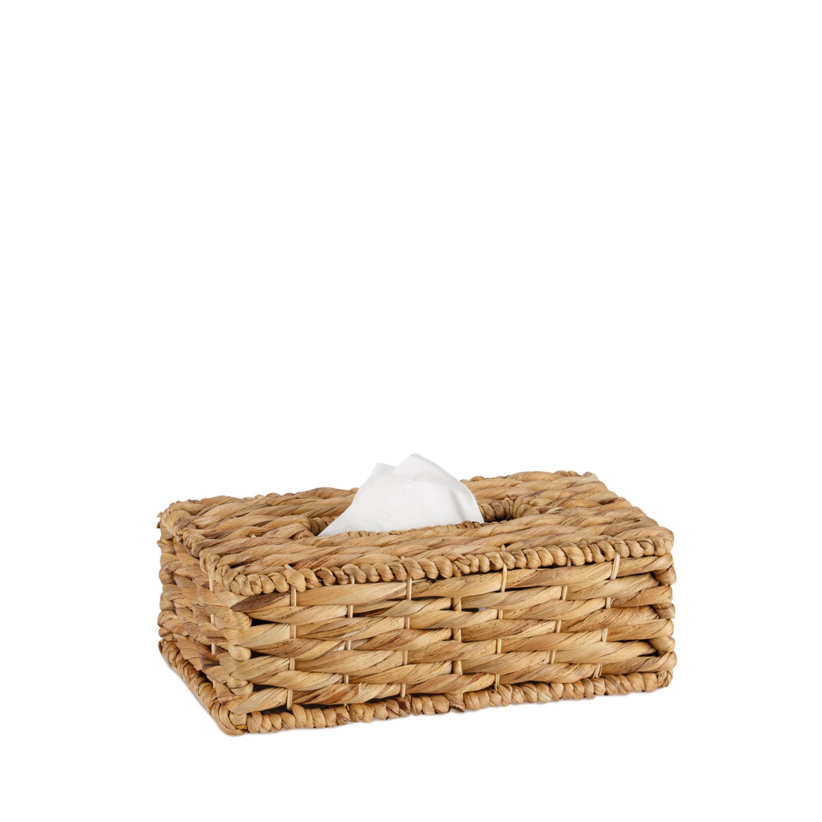 Natural fiber tissue box