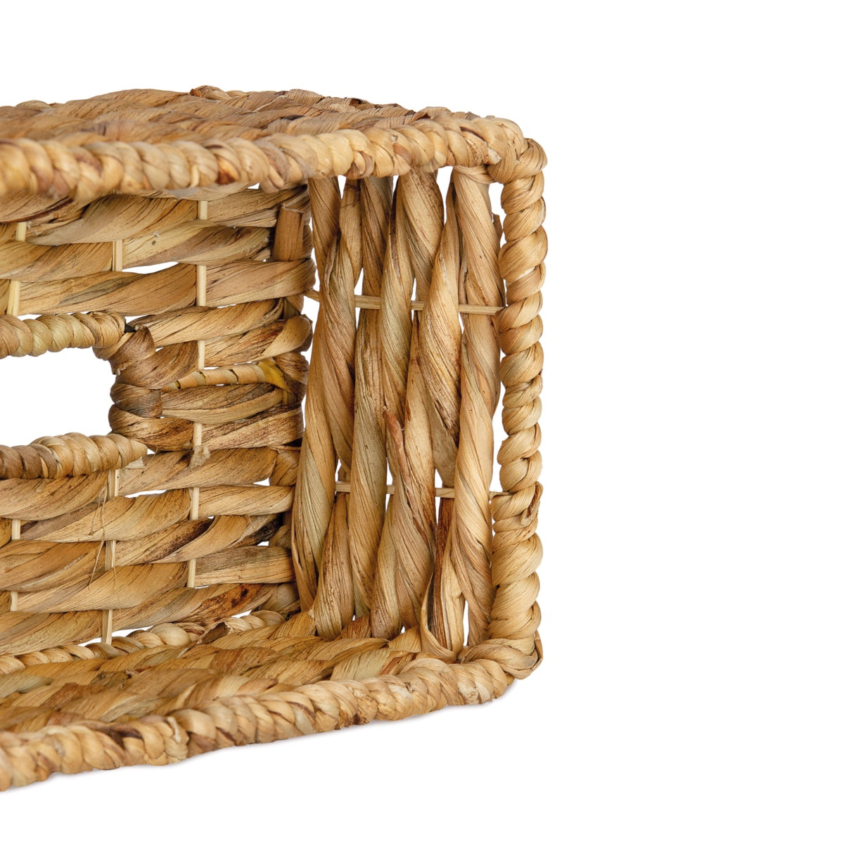Natural fiber tissue box