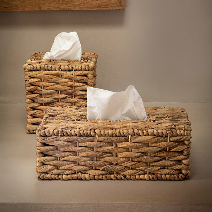 Caja para pañuelos de fibra natural