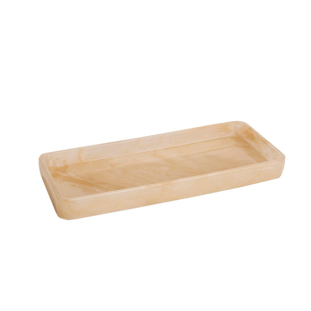 Pink mother-of-pearl polyresin tray