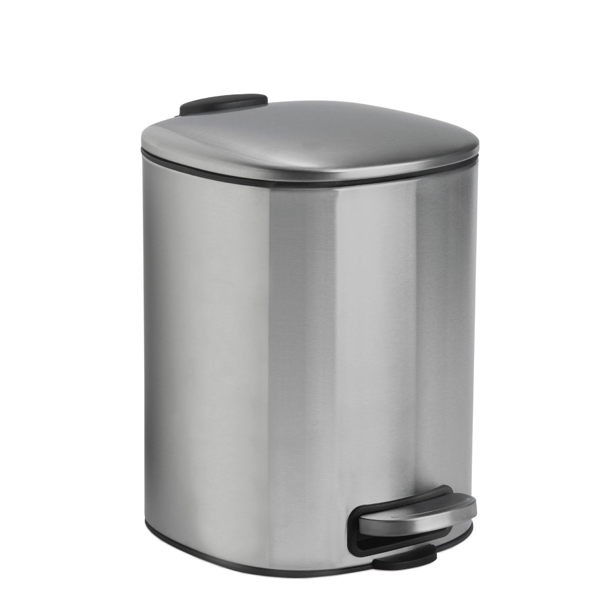 Papelera de baño inox mate 3L