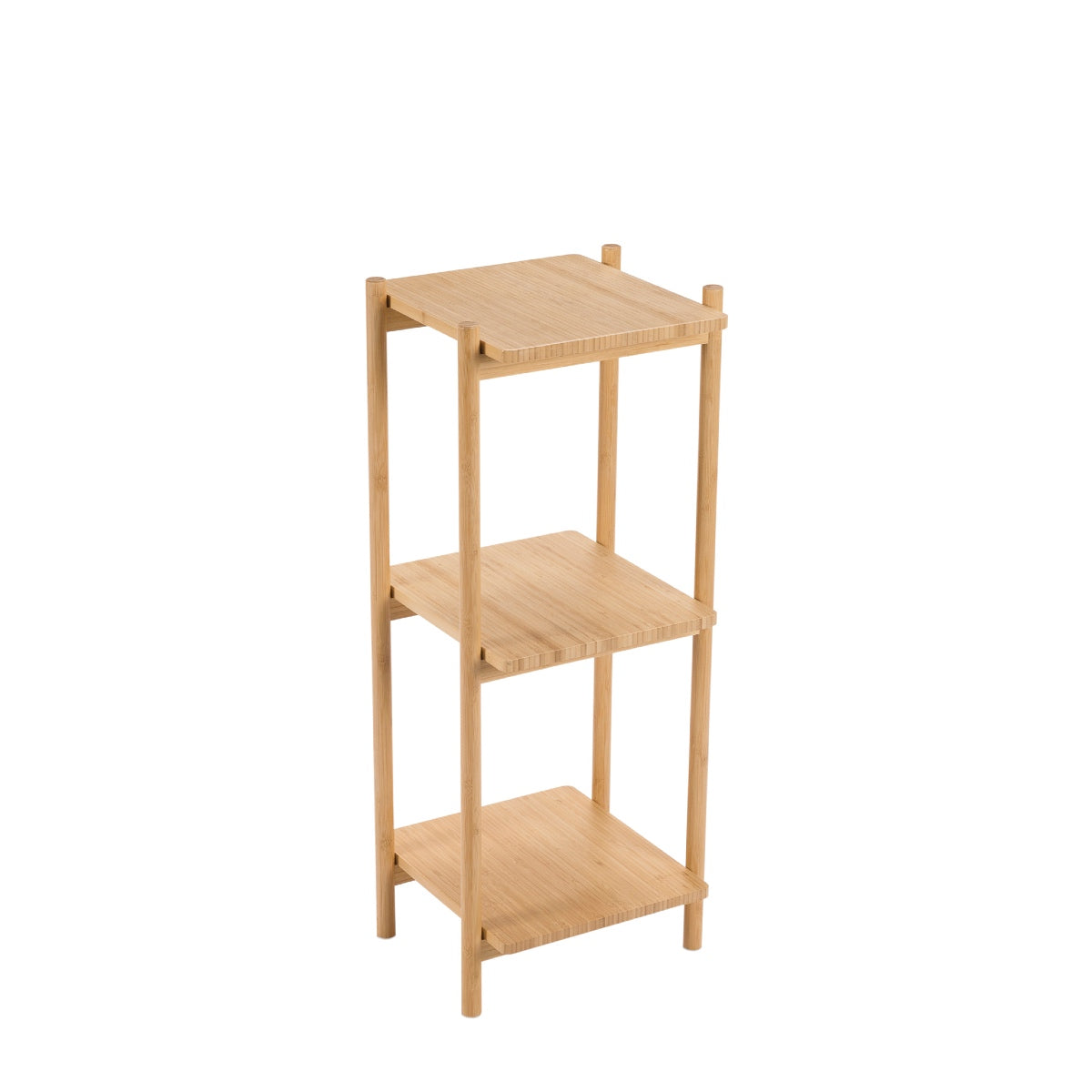 Estantería de baño de bambú con 3 estantes