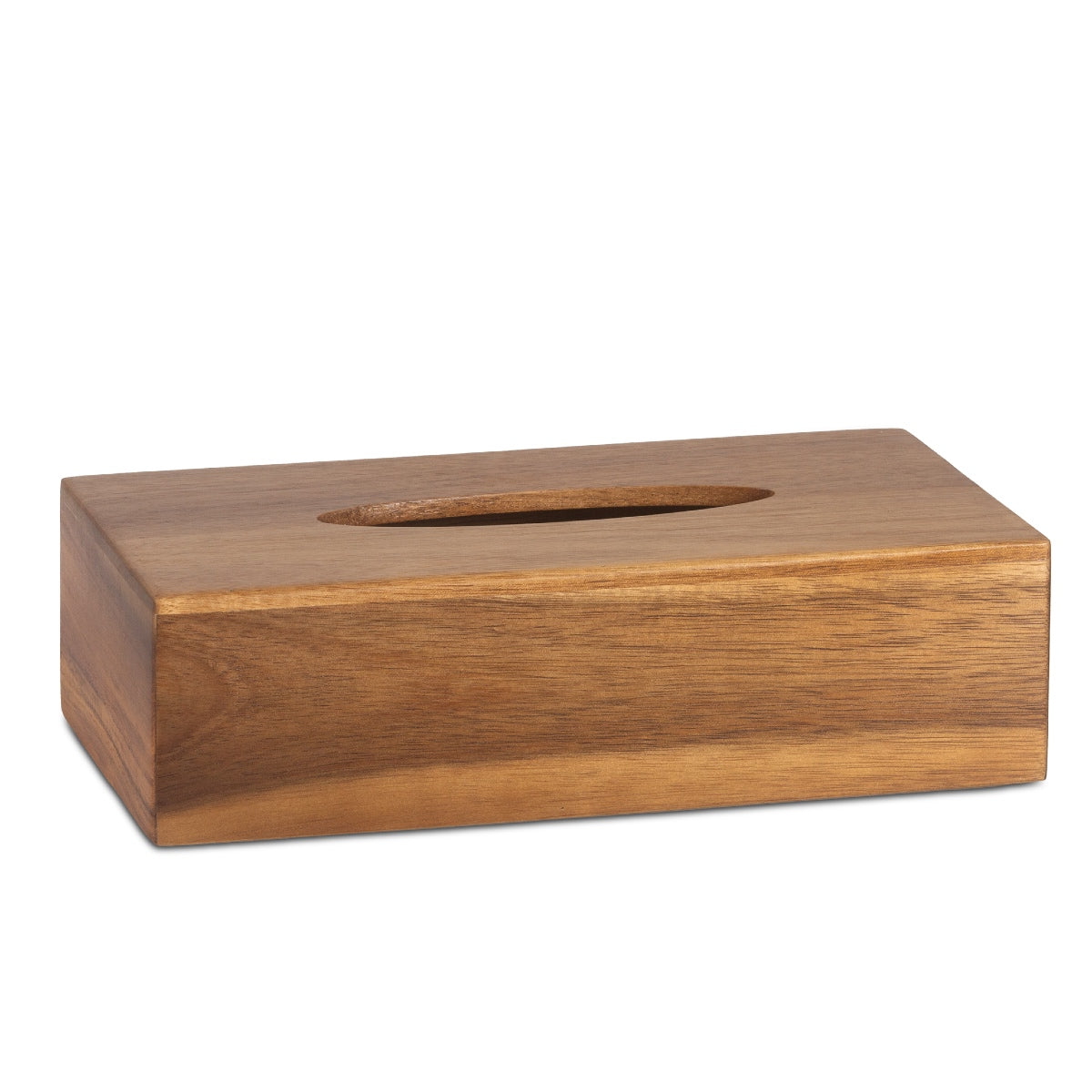 Portapañuelos de madera de acacia