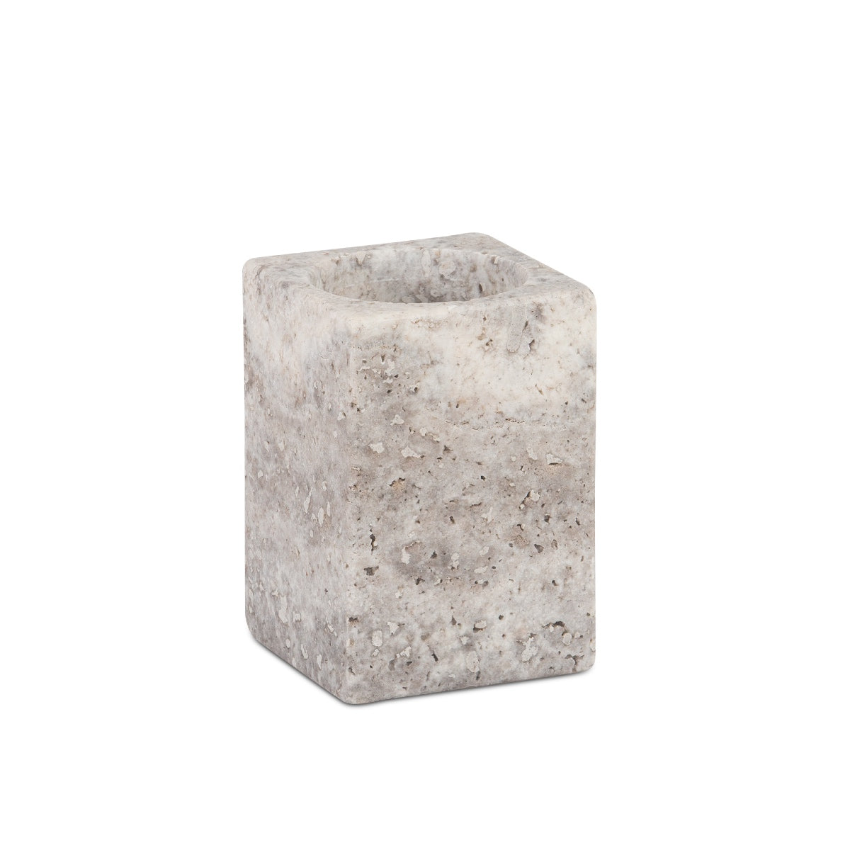 Portacepillos de mármol gris