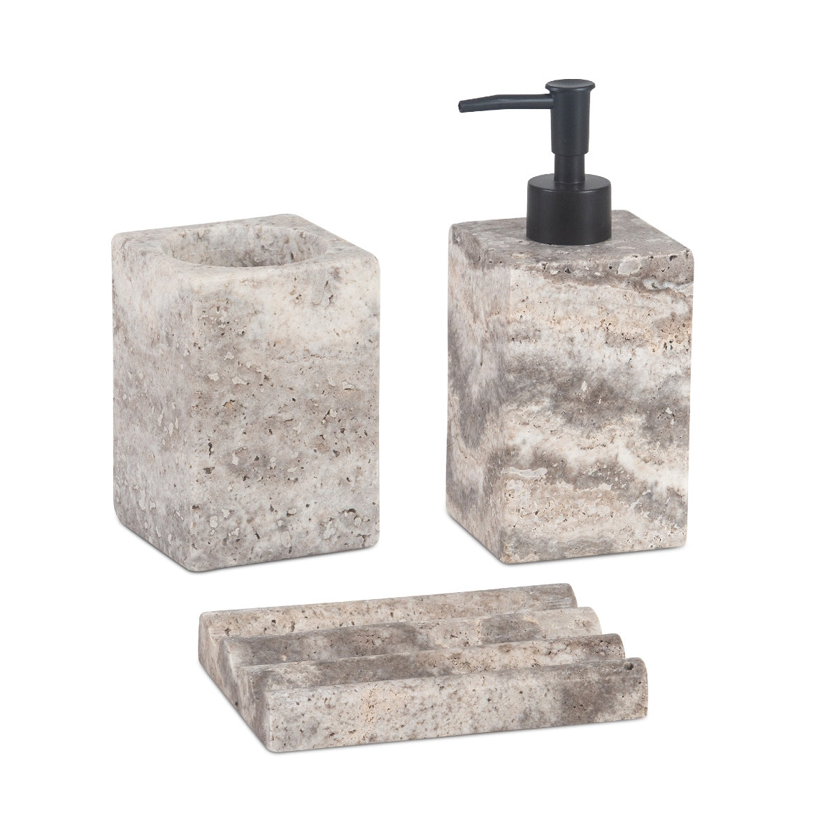 Dispensador de mármol gris 150 ml