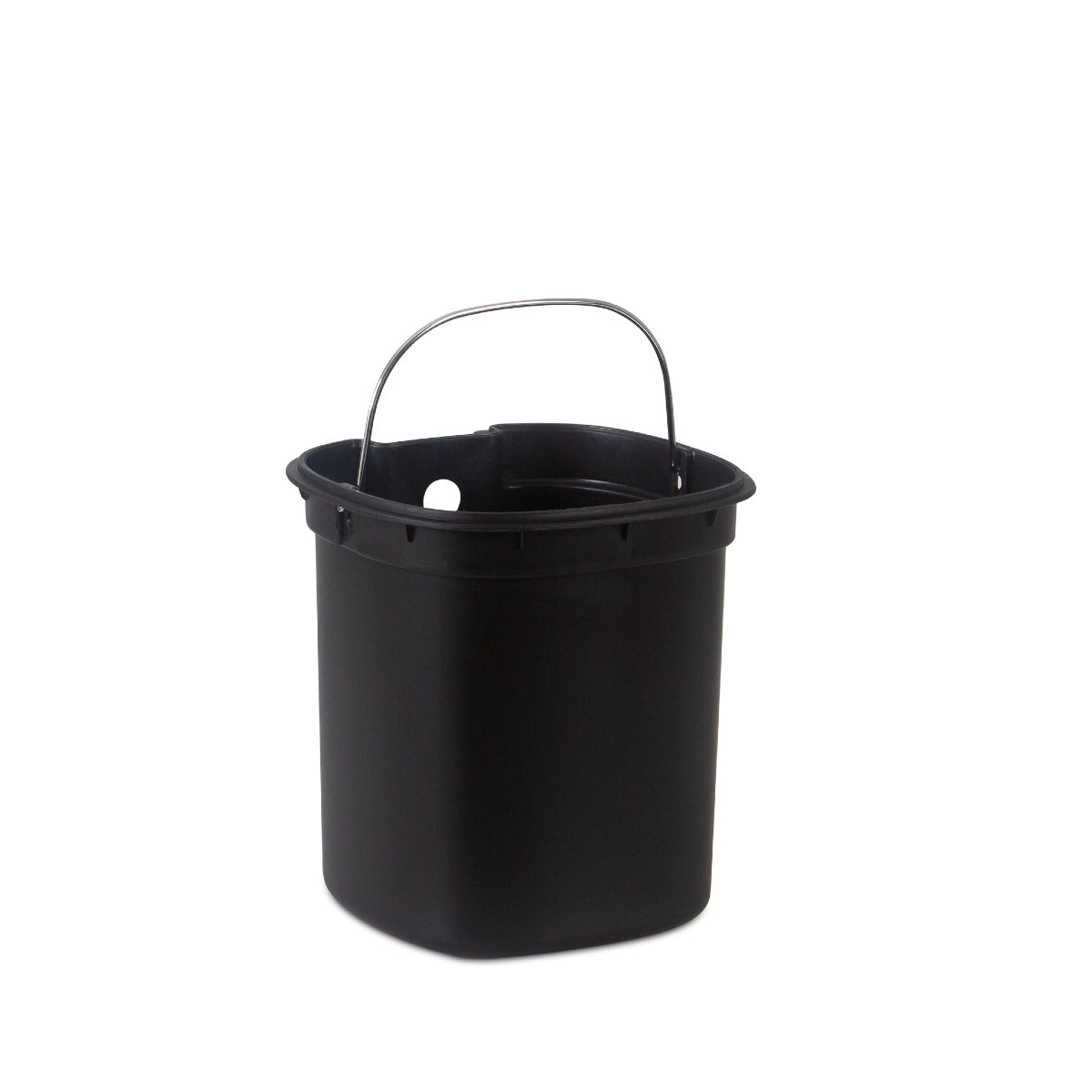 Papelera de pedal metal blanco 5L