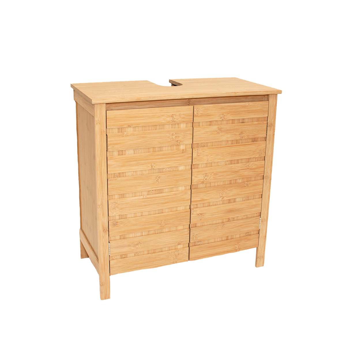 Mueble bajo lavabo de bambú