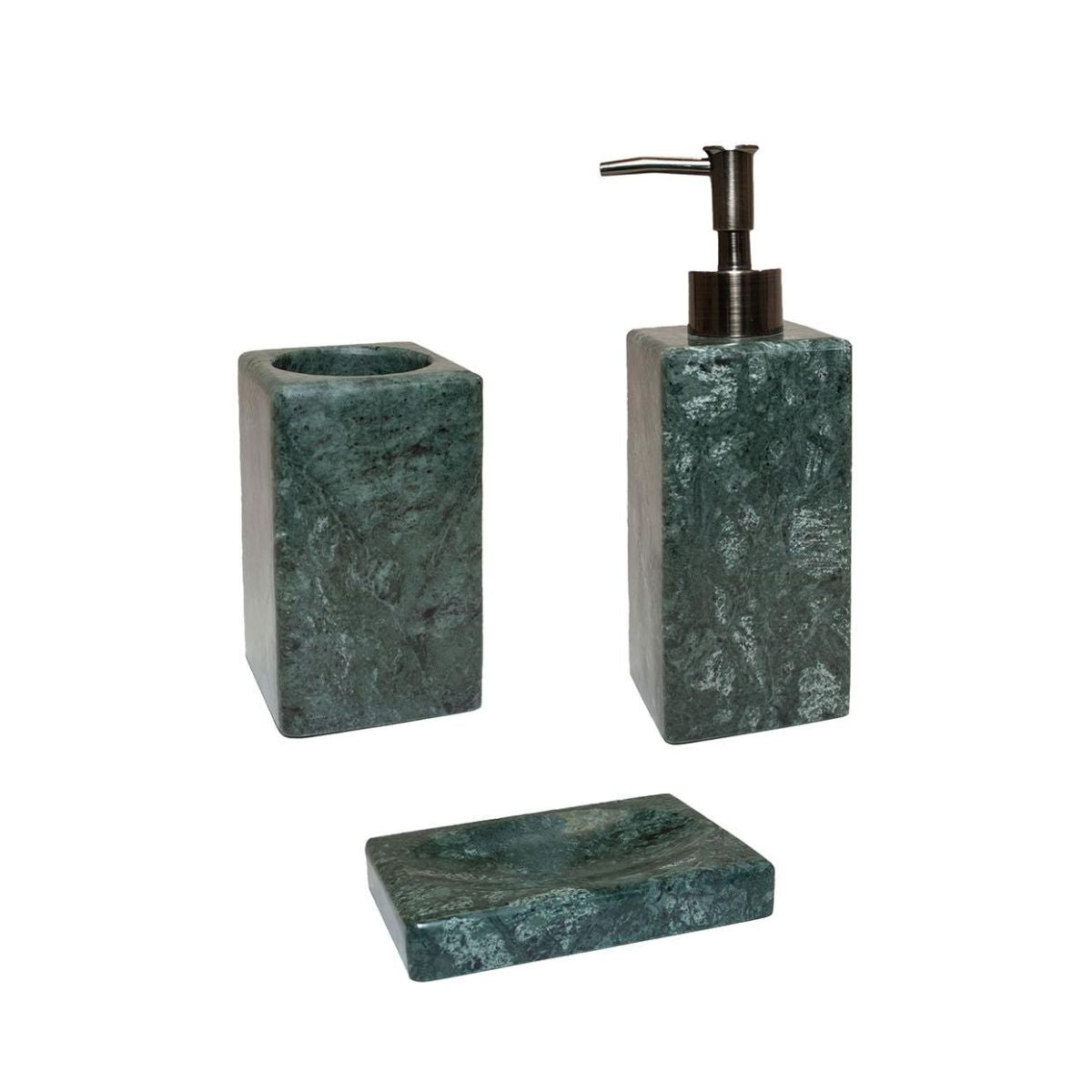 Dispensador de mármol verde