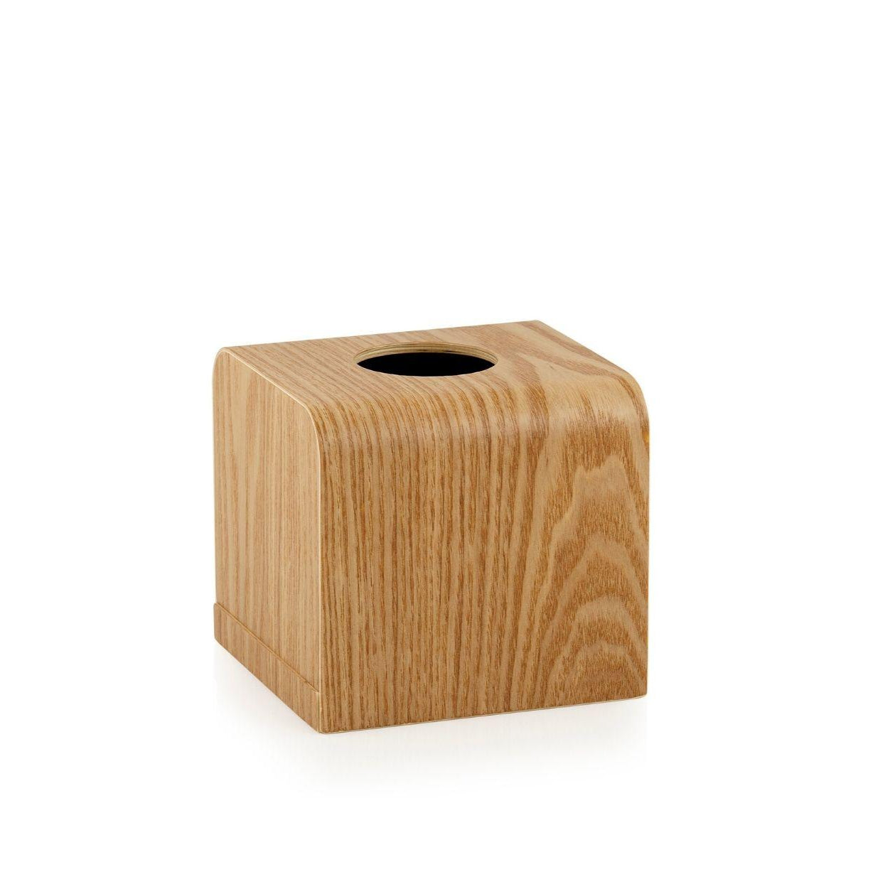 Caja para pañuelos de madera cuadrada beige