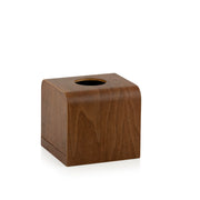 Caja para pañuelos de madera marrón