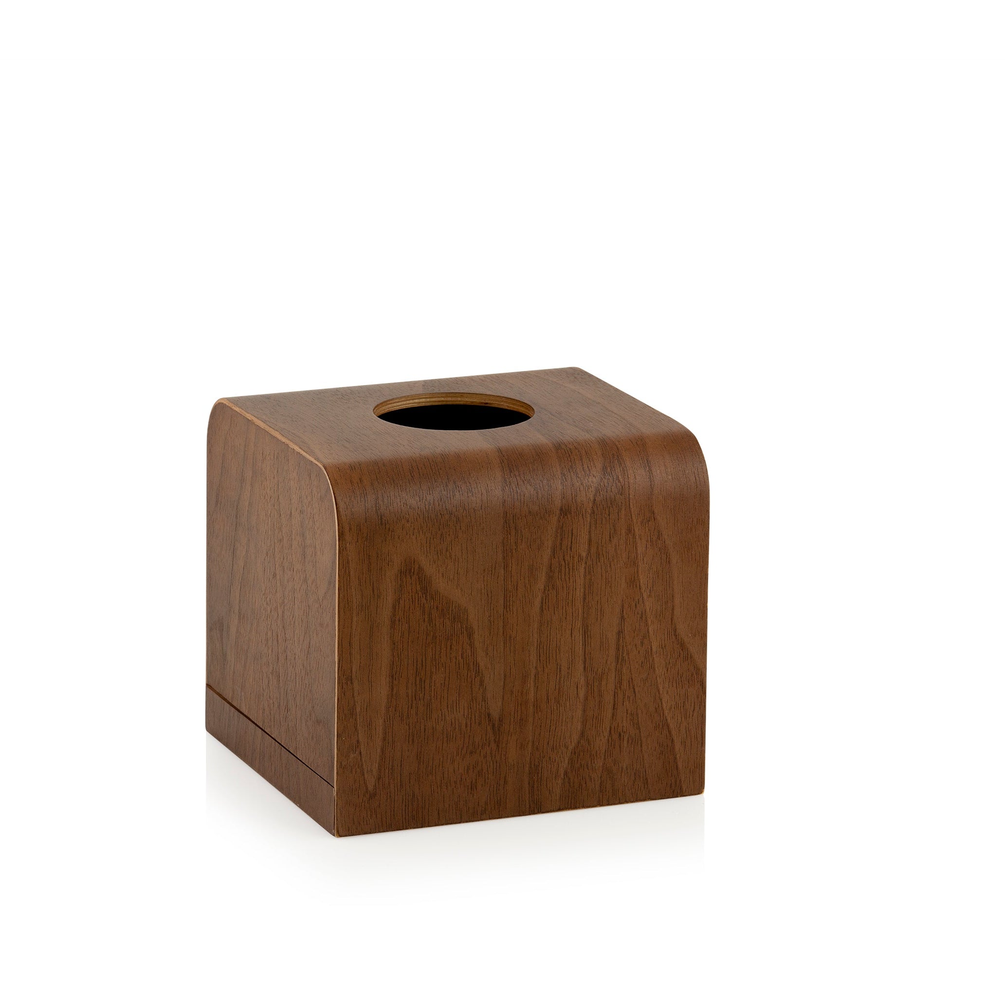 Caja para pañuelos de madera marrón