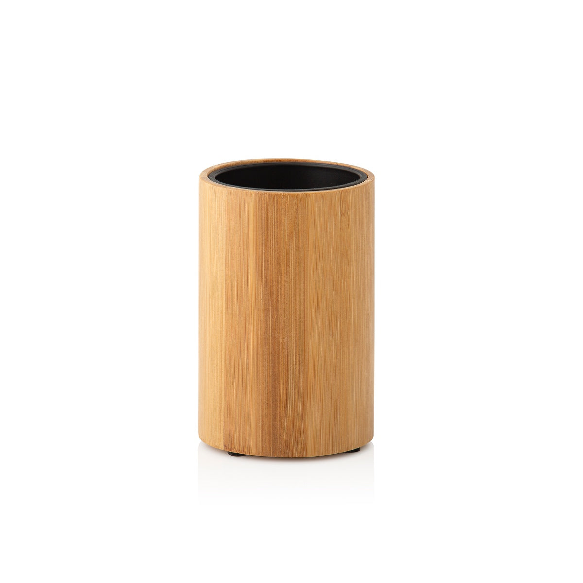 Bamboo bathroom toothbrush holder
