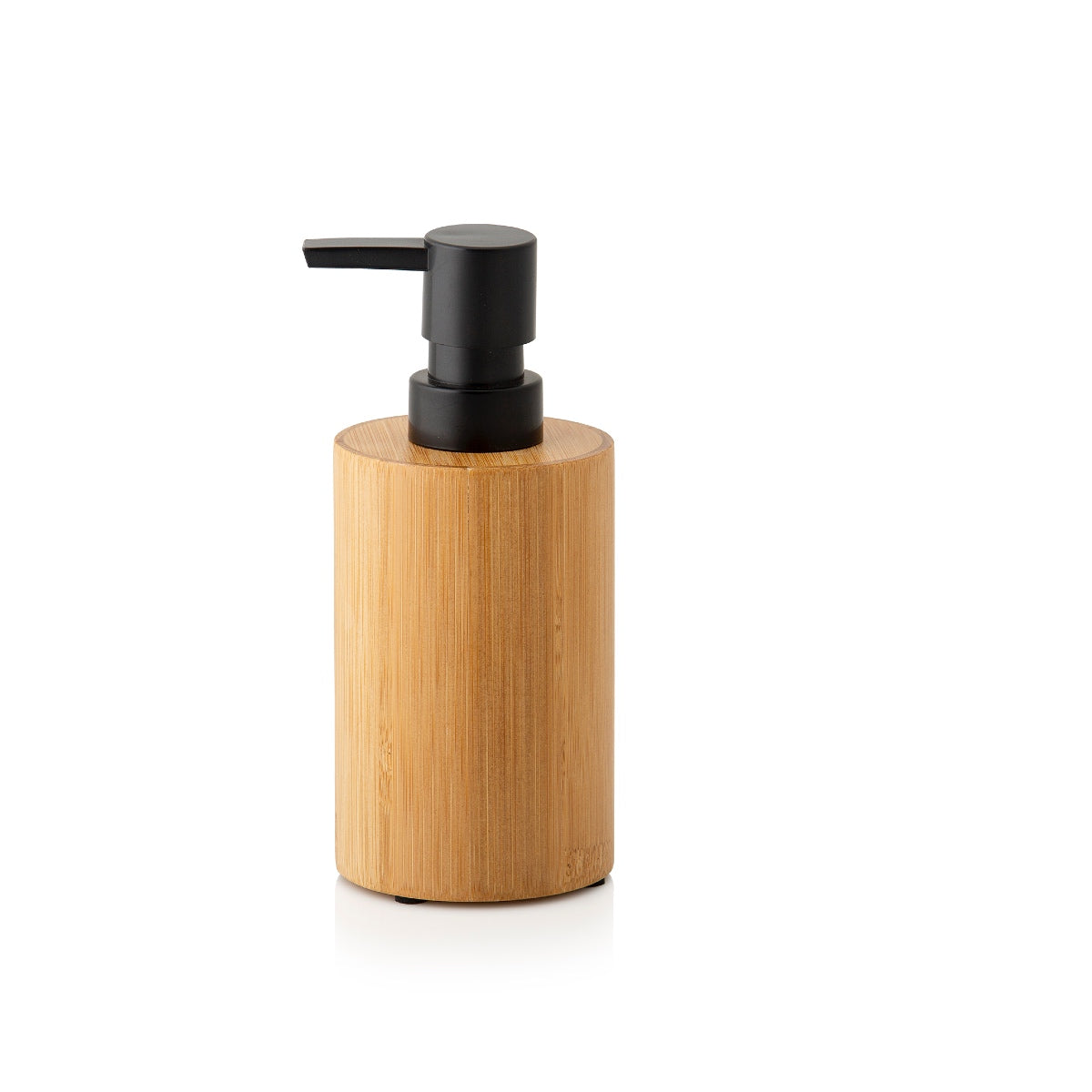 Dispensador de baño de bambú beige