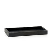 Modern black slate bath tray