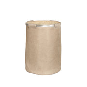 Modern beige fabric laundry basket