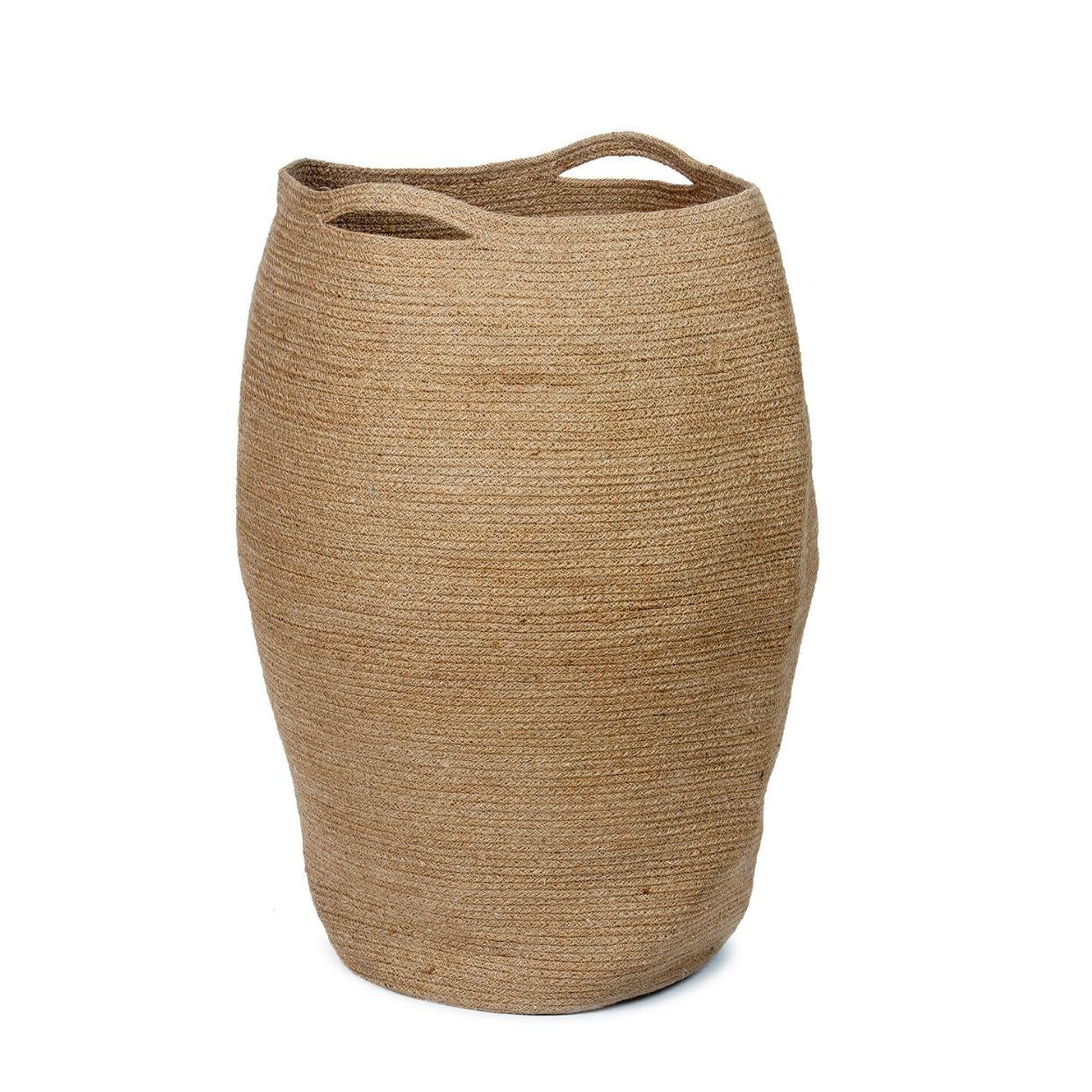 Cesto para la ropa de fibra natural