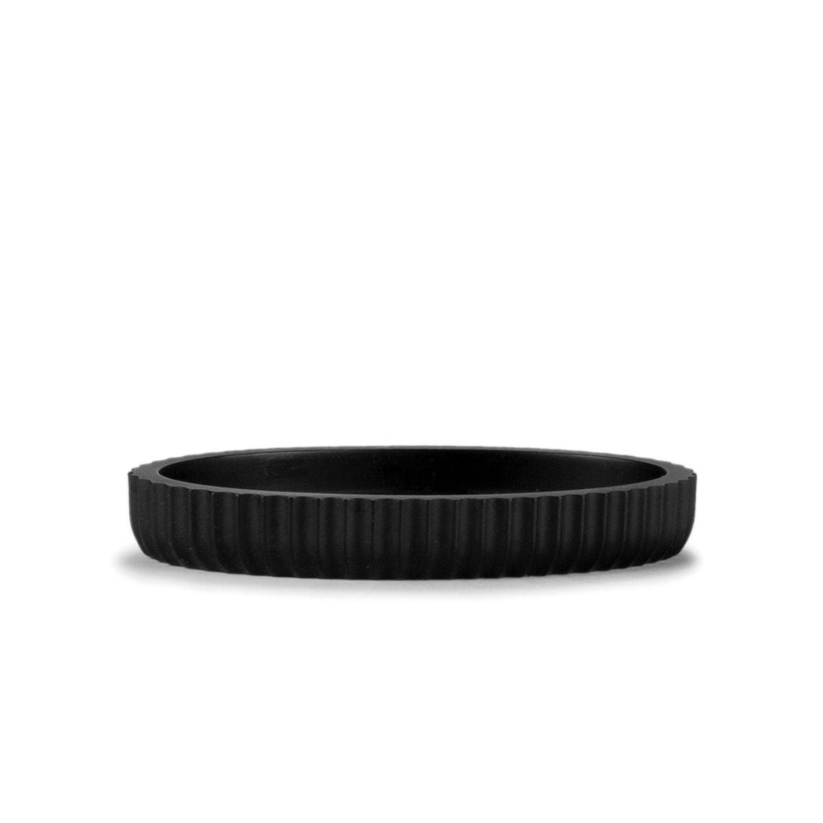 Jabonera negra mate de resina