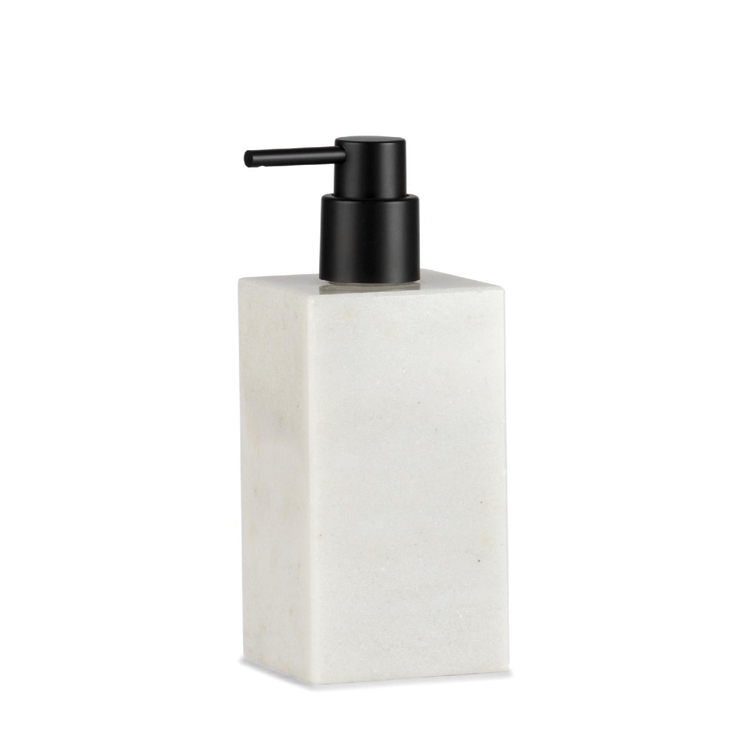 White marble bathroom dispenser
