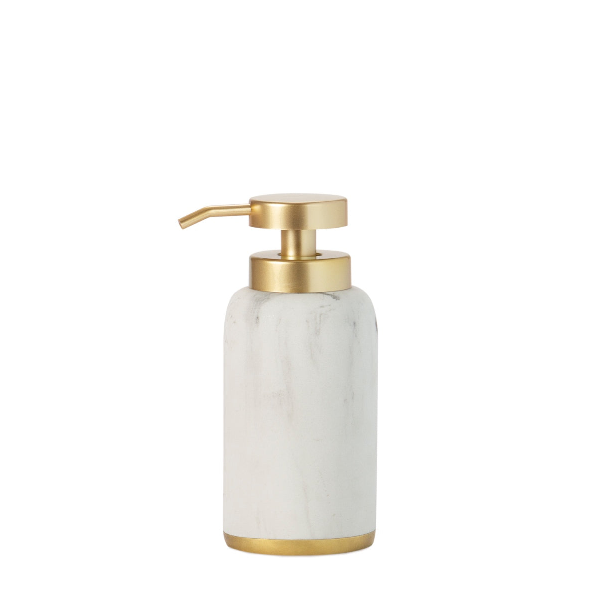 Dispensador de baño blanco marmolizado clásico