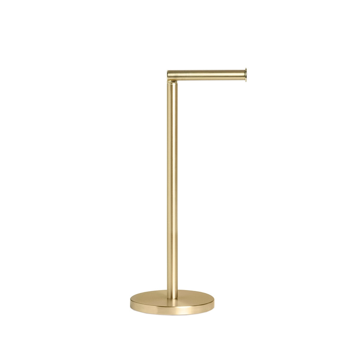 Classic gold metal toilet paper holder