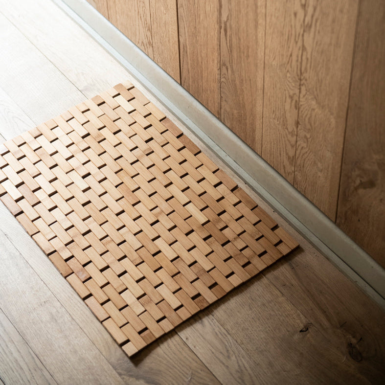 Bamboo bath mat