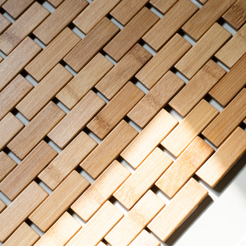 Bamboo bath mat