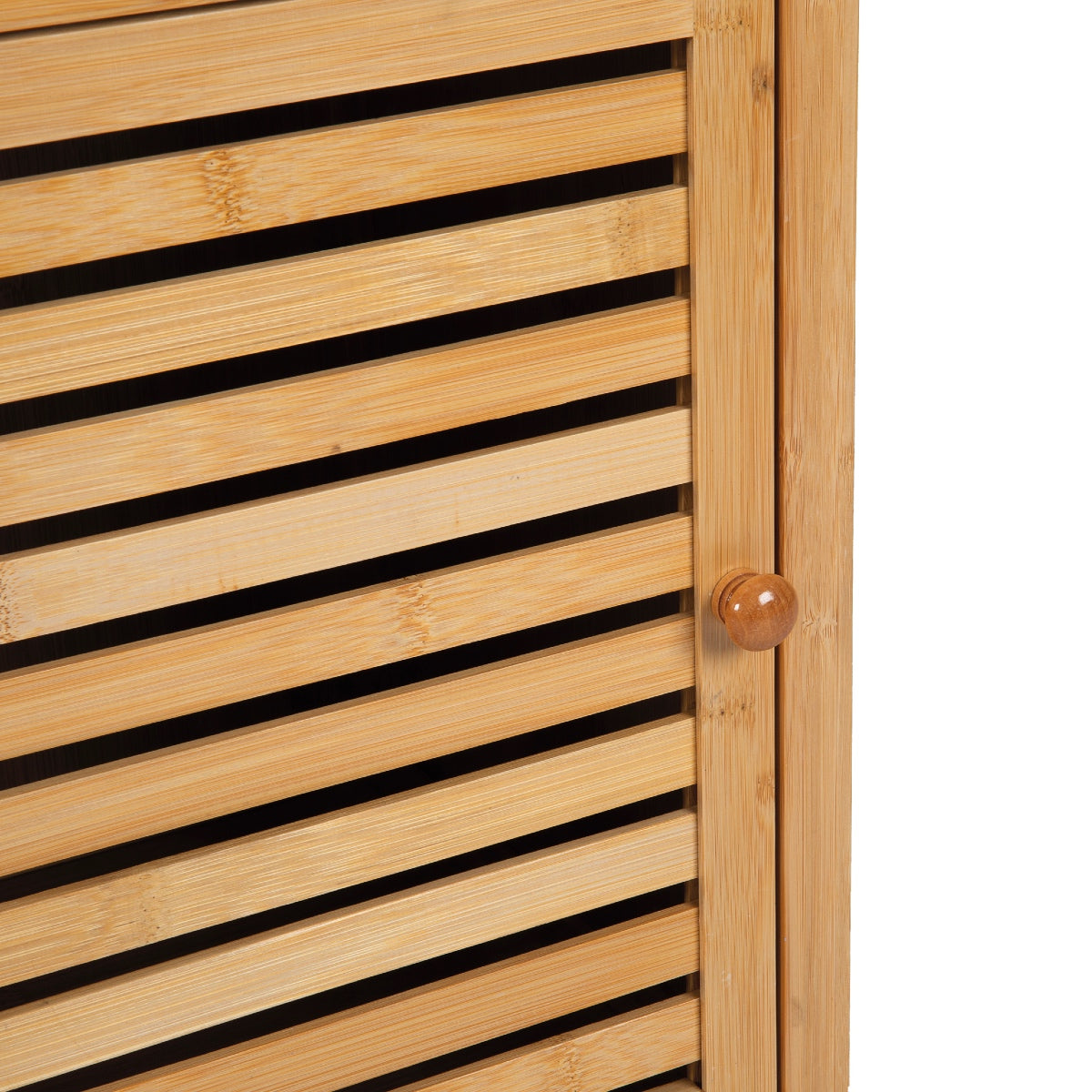 Armario de baño de bambú nórdico 140 cm
