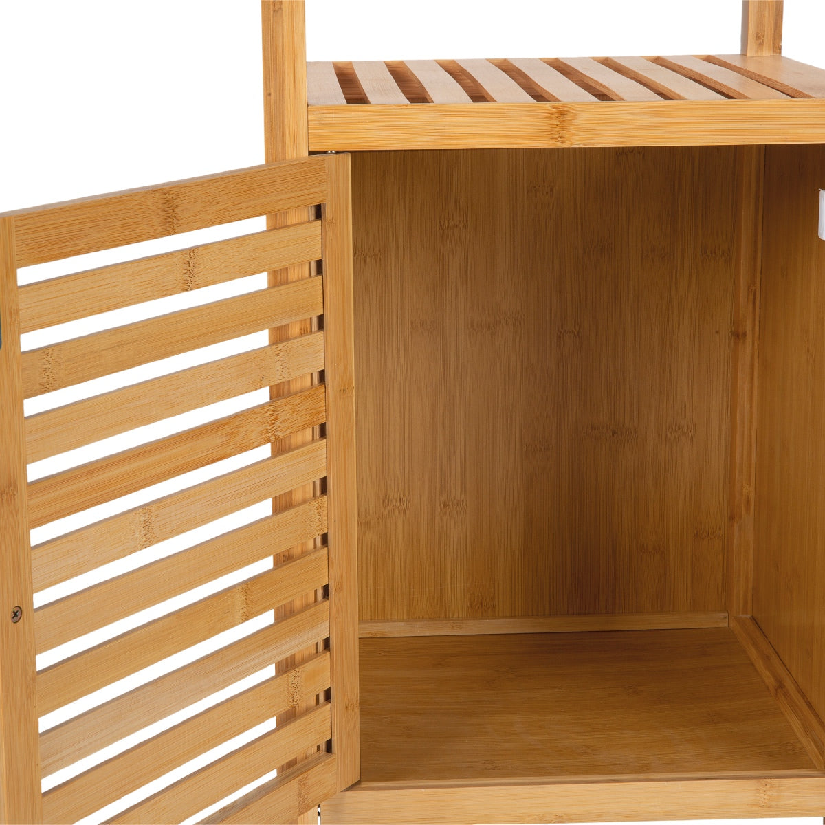 Armario de baño de bambú nórdico 140 cm