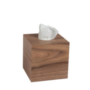 Walnut tissue box