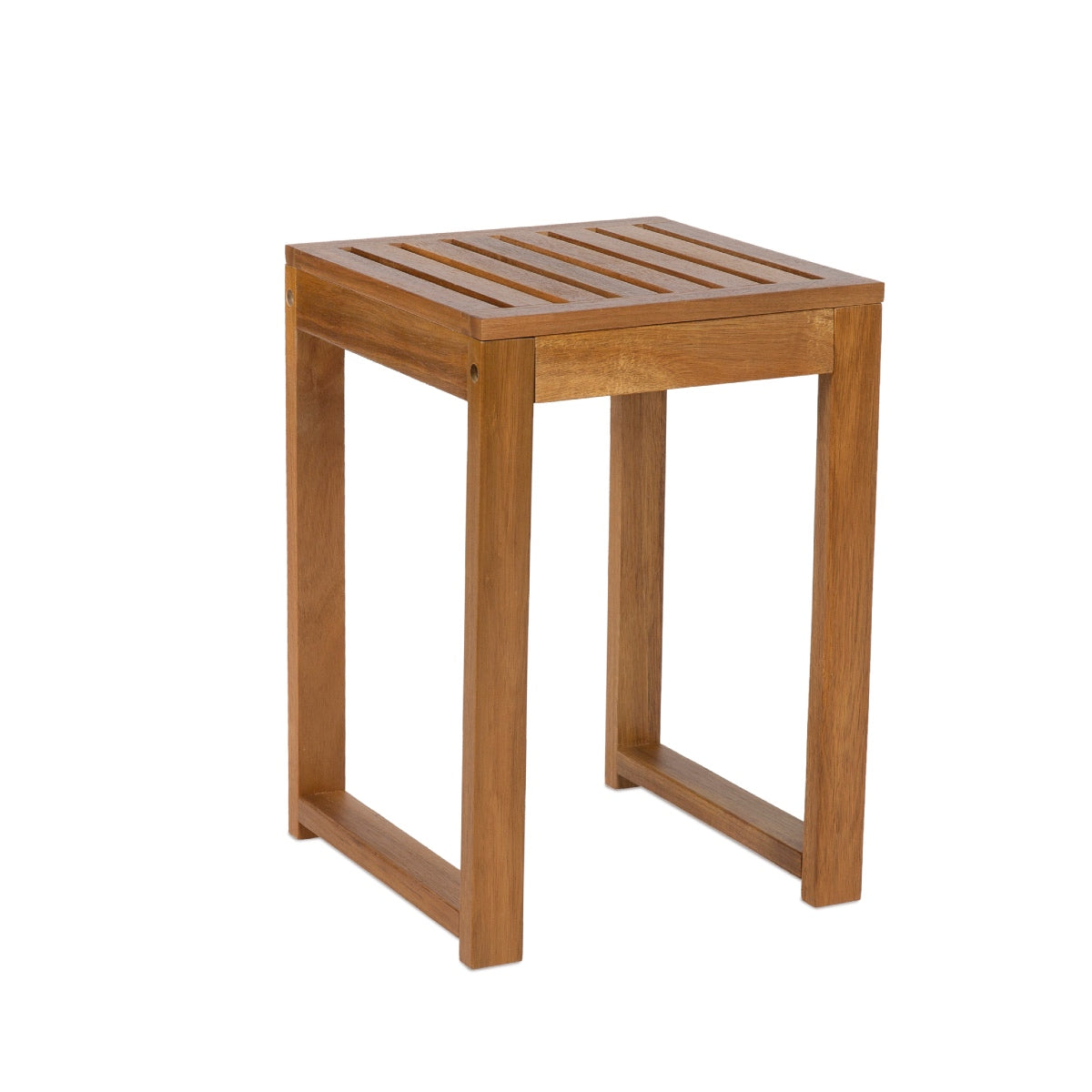 Taburete de baño de madera