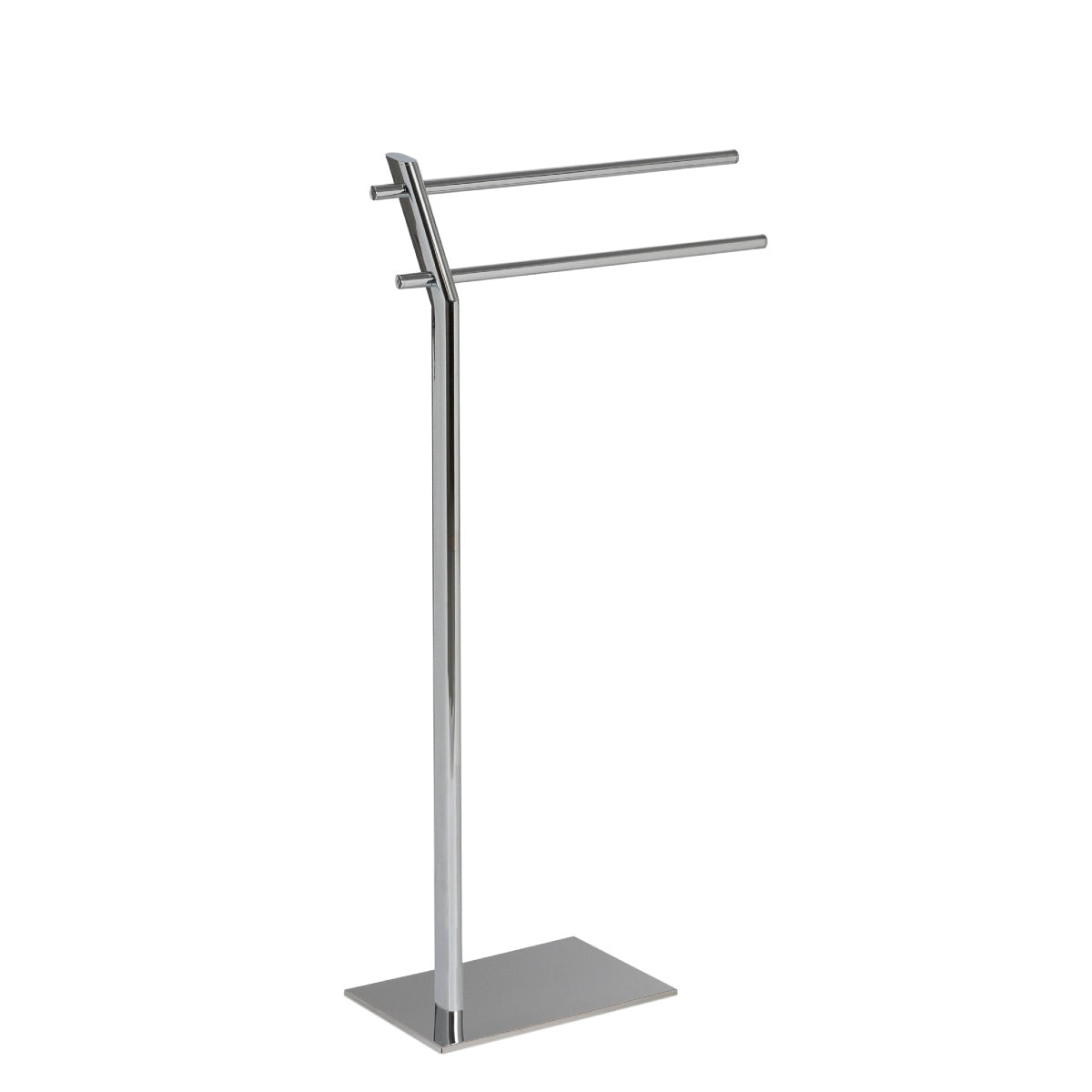 Classic metal free-standing towel rack
