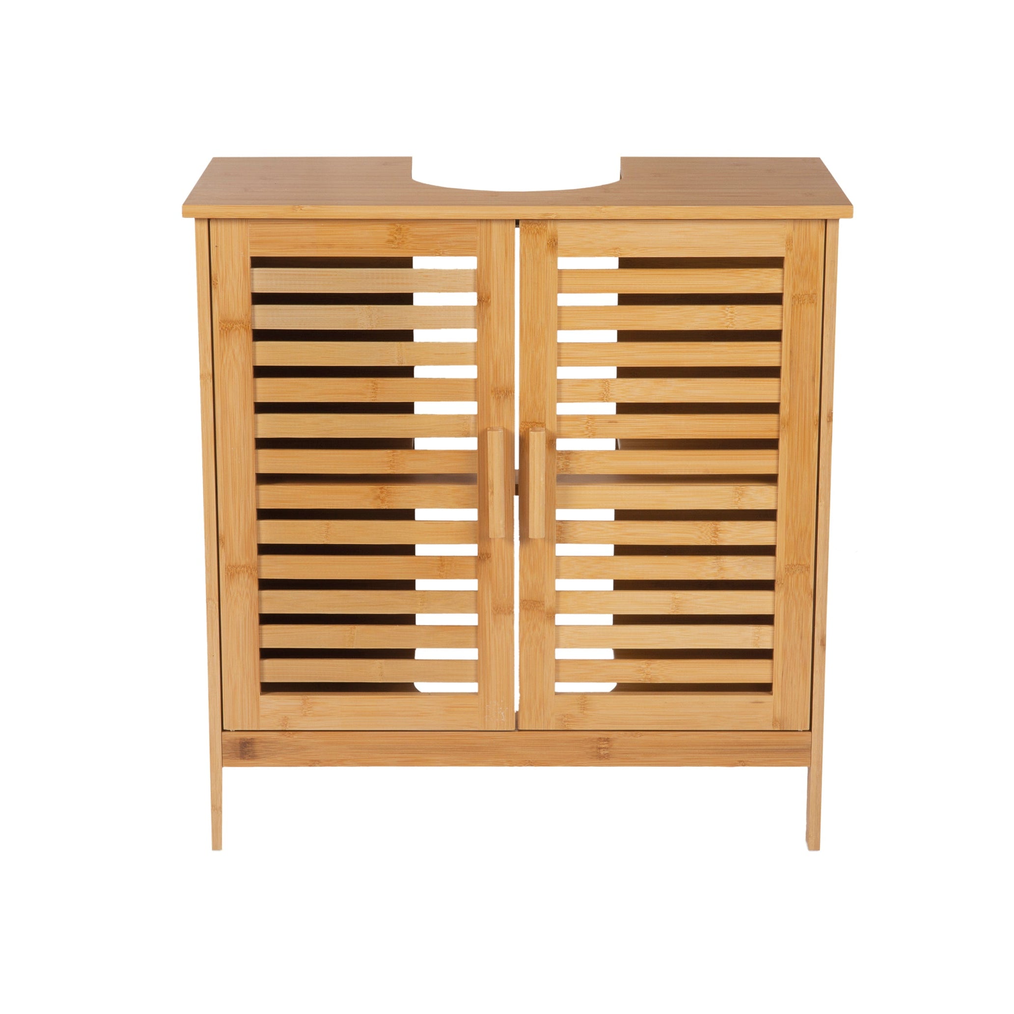Nordic bamboo vanity cabinet